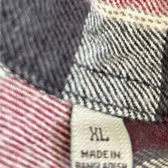 Jachs Men’s Red Plaid 100% Cotton Button Down Shirt Cabincore Size Extra Large - Picture 8 of 10